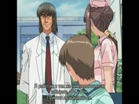 Green haired anime nurse sucks a doctor's cock